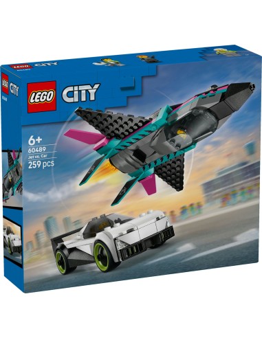 LEGO 60489 City Jet vs Car Supercar Racing Set Age 6+ LEG6585629 Lego | Futurartshop.com
