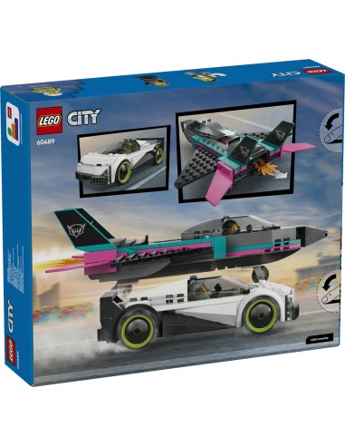 LEGO 60489 City Jet vs Car Supercar Racing Set Age 6+ LEG6585629 Lego | Futurartshop.com