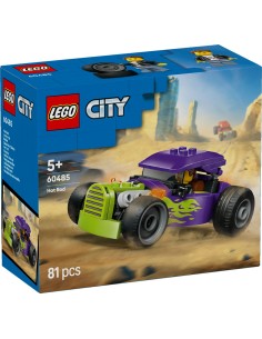LEGO 60485 City Hot Rod Purple Green Flames Racing Car Kids 5+ LEG6581048 Lego | Futurartshop.com