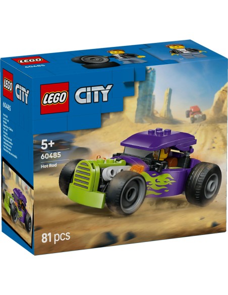 LEGO 60485 City Hot Rod Purple Green Flames Racing Car Kids 5+ LEG6581048 Lego | Futurartshop.com