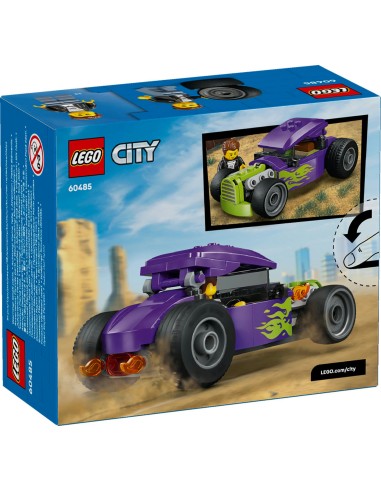 LEGO 60485 City Hot Rod Purple Green Flames Racing Car Kids 5+ LEG6581048 Lego | Futurartshop.com
