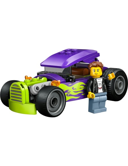 LEGO 60485 City Hot Rod Viola Fiamme Verdi Auto Bambini 5+ LEG6581048 Lego | Futurartshop.com