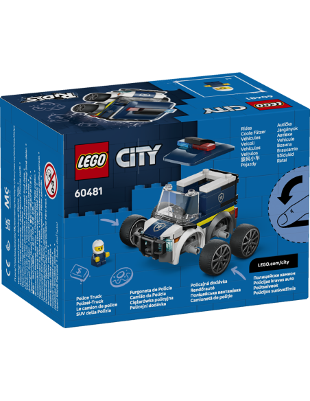 LEGO City 60481 Rides SUV Polizia Veicolo Pattuglia 5+ LEG6581040 Lego | Futurartshop.com
