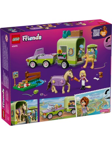 LEGO Friends 42695 Horse & Baby Foal Trailer Playset Ages 7+ LEG6581036 Lego | Futurartshop.com