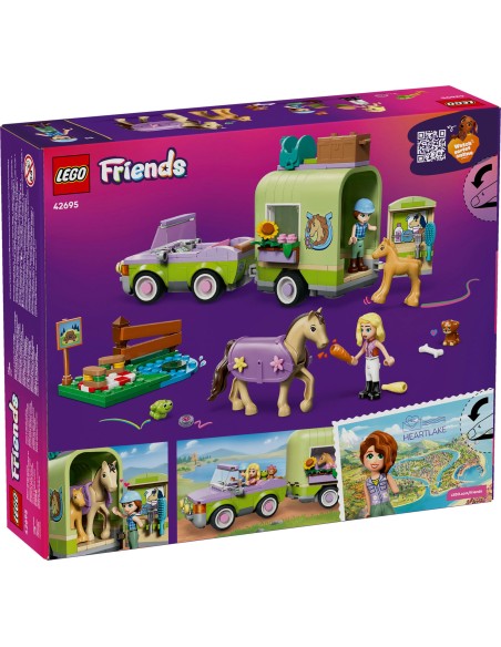 LEGO Friends 42695 Horse & Baby Foal Trailer Playset Ages 7+ LEG6581036 Lego | Futurartshop.com