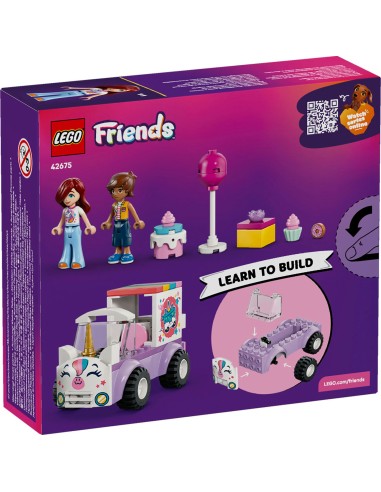 LEGO Friends 42675 Unicorn Cake Delivery Car 67 Pieces Age 4+ LEG6585574 Lego | Futurartshop.com