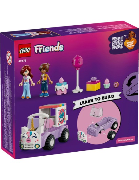 LEGO Friends 42675 Unicorn Cake Delivery Car 67 Pieces Age 4+ LEG6585574 Lego | Futurartshop.com
