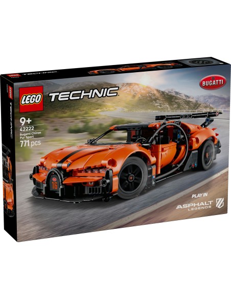 LEGO Technic 42222 Bugatti Chiron Pur Sport Hypercar 771 Pezzi LEG6588565 Lego | Futurartshop.com