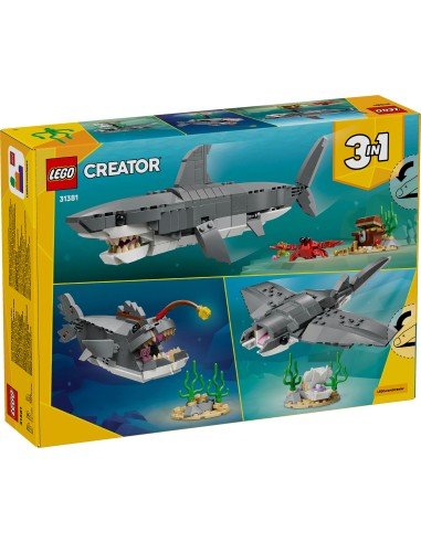 LEGO Creator 31381 Squalo con Scrigno del Tesoro 3in1 8+ LEG6585552 Lego | Futurartshop.com