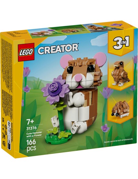 LEGO Creator 31376 Cute Hamster with Flower 3in1 166 Pcs 7+ LEG6581016 Lego | Futurartshop.com