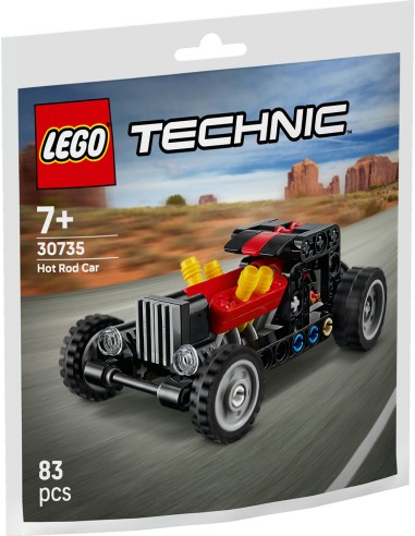LEGO Technic 30735 Hot Rod Car 83 Pieces Polybag 7+ LEG6587042 Lego | Futurartshop.com