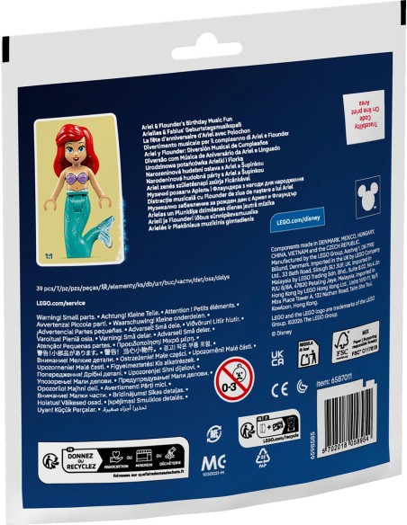 LEGO Disney 30720 Ariel Flounder Birthday Music Fun 39 Pcs LEG6587011 Lego | Futurartshop.com