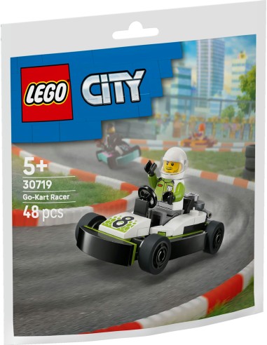 LEGO City 30719 Pilota di Go-Kart da Corsa Polybag 48 Pezzi LEG6587009 Lego | Futurartshop.com