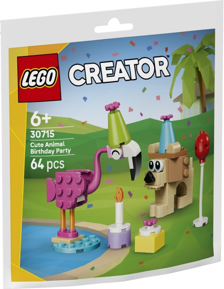 LEGO Creator 30715 Festa Compleanno Animali Polybag 64 Pezzi LEG6587001 Lego | Futurartshop.com