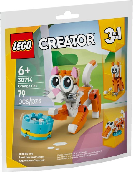 LEGO Creator 30714 Gatto Arancione 3in1 Polybag 79 Pezzi 6+ LEG6586999 Lego | Futurartshop.com