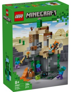 LEGO Minecraft 21587 Zombie Dungeon Desert Biome 284 Pieces 8+ LEG6585526 Lego | Futurartshop.com