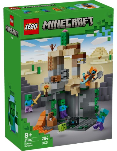 LEGO Minecraft 21587 Zombie Dungeon Desert Biome 284 Pieces 8+ LEG6585526 Lego | Futurartshop.com