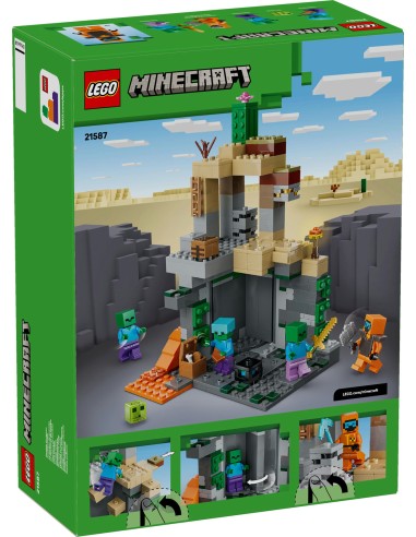 LEGO Minecraft 21587 Zombie Dungeon Bioma Deserto 284 Pezzi 8+ LEG6585526 Lego | Futurartshop.com