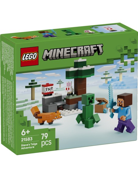 LEGO Minecraft 21583 Steve's Taiga Adventure Set Age 6+ LEG6581014 Lego | Futurartshop.com
