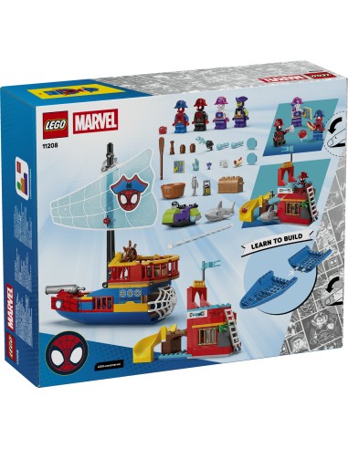 LEGO Marvel 11208 Team Spidey Pirate Ship Set Age 4+ LEG6588509 Lego | Futurartshop.com