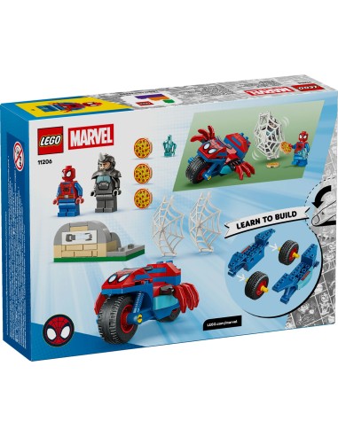 LEGO Marvel 11206 Spidey on his Motorcycle vs Rhino 4+ LEG6588505 Lego | Futurartshop.com