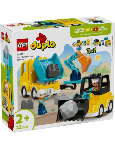 LEGO DUPLO 10475 3 in 1 Construction Vehicles Set 2+ LEG6581004 Lego | Futurartshop.com