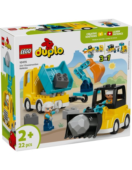 LEGO DUPLO 10475 Veicoli da Cantiere 3 in 1 Set 2+ LEG6581004 Lego | Futurartshop.com