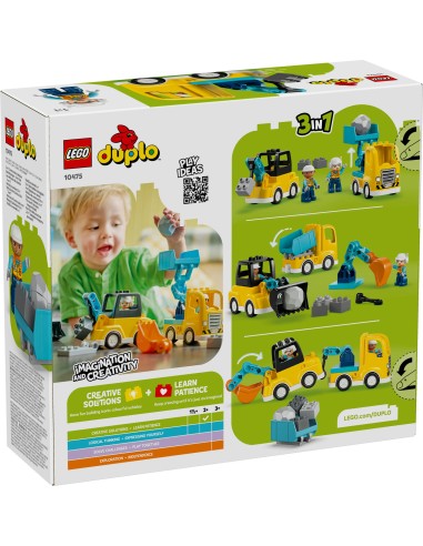 LEGO DUPLO 10475 Veicoli da Cantiere 3 in 1 Set 2+ LEG6581004 Lego | Futurartshop.com