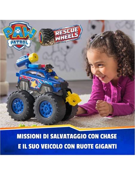 PAW Patrol Rescue Wheels Chase Deluxe Vehicle Lights Sounds PAP6070096 Spin master | Futurartshop.com