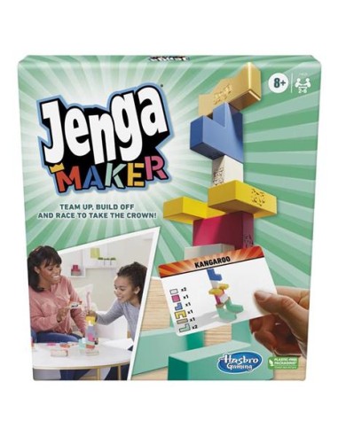 Jenga Maker Gioco Torre Mattoncini Legno 8+ HASF4528 Hasbro | Futurartshop.com