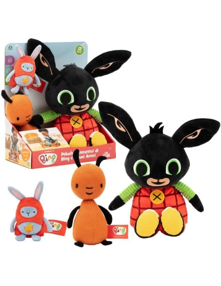 Bing Flop e Hoppity Peluche Interattivo Raccontastorie 5 Storie GIOBNG72000 Giochi Preziosi | Futurartshop.com