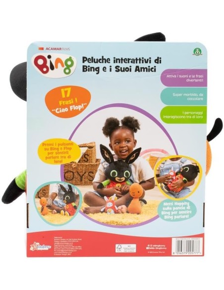 Bing Flop e Hoppity Peluche Interattivo Raccontastorie 5 Storie GIOBNG72000 Giochi Preziosi | Futurartshop.com