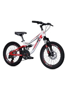 Bici Bicicletta 20 MTV full bicolor bianca rossa ROUITA-B166 Magik Bike | Futurartshop.com