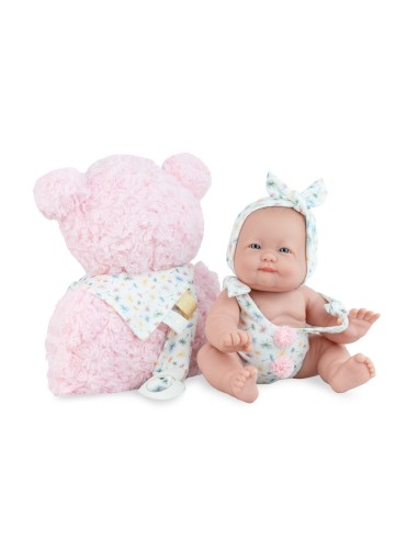 Poppy Teddy Doll with Teddy Bear MAR381 Marina e Pau | Futurartshop.com