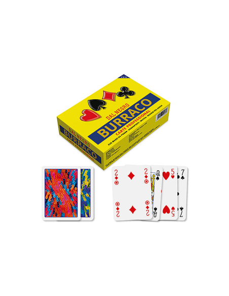 Burraco PRO Playing Cards Dal Negro – Yellow Box – 108 Professional Cards DNG090084 Dal Negro | Futurartshop.com