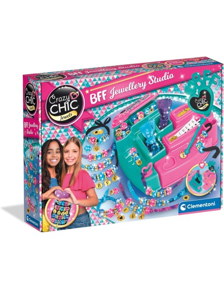 Crazy Chic BFF Jewellery Studio – Jewellery Making Kit for Girls CLE18199 Clementoni | Futurartshop.com
