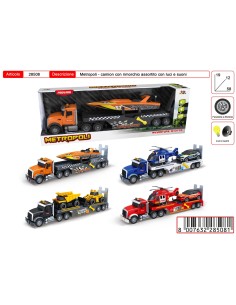 Metropoly Camion Trasportatore con Veicoli, Luci e Suoni – 4 Varianti TOY28508 Toys Garden | Futurartshop.com
