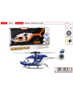 Metropoli Rescue Helicopter with Lights & Sounds – 3 Colors TOY28463 Toys Garden | Futurartshop.com