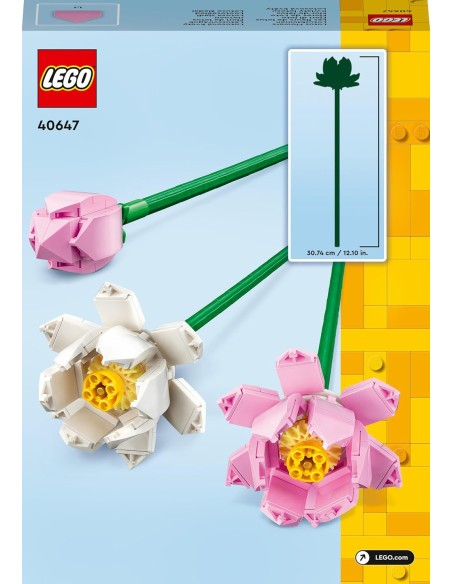 LEGO 40647 Fiori di loto – Set Botanicals Decorativo LEG6442618 Lego | Futurartshop.com