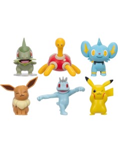 Pokémon Battle Figure Multipack 6 Personaggi con Pikachu ONSPKW3614 Jazwares | Futurartshop.com 2