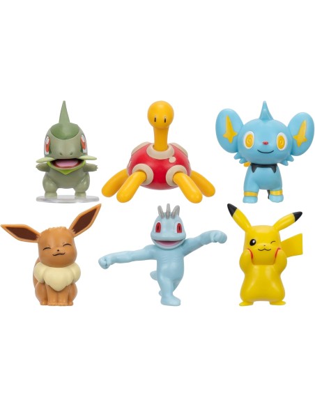 Pokémon Battle Figure Multipack 6 Personaggi con Pikachu ONSPKW3614 Jazwares | Futurartshop.com