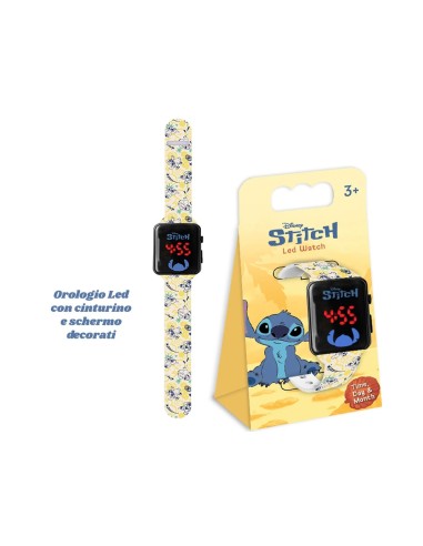 Disney Stitch LED Watch for Kids with Decorative Display RTIGNT36ST  | Futurartshop.com