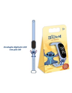 Disney Stitch Kids LED Digital Watch with 3D Pin RTIGNT49ST  | Futurartshop.com