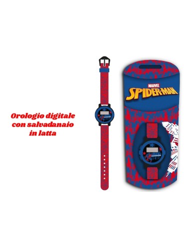 Spider-Man Digital Watch with Tin Money Box RTIGNTNE1SP  | Futurartshop.com