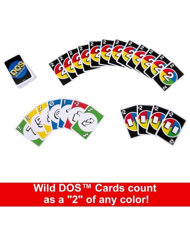 UNO DOS Carte da Gioco Seconda Edizione – Gioco di Carte Originale DINHNN01 Mattel | Futurartshop.com