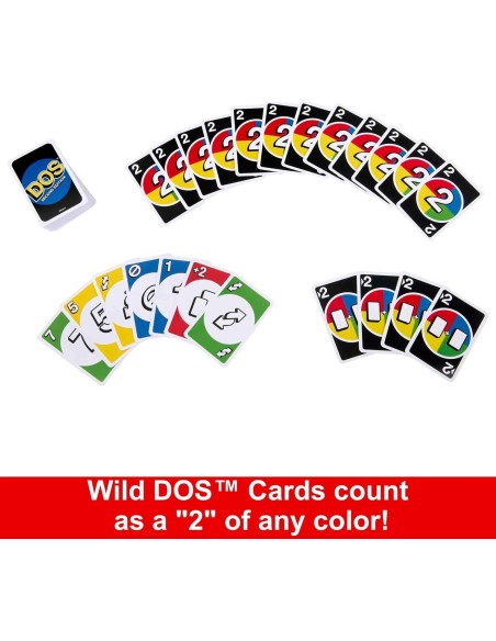 UNO DOS Carte da Gioco Seconda Edizione – Gioco di Carte Originale DINHNN01 Mattel | Futurartshop.com