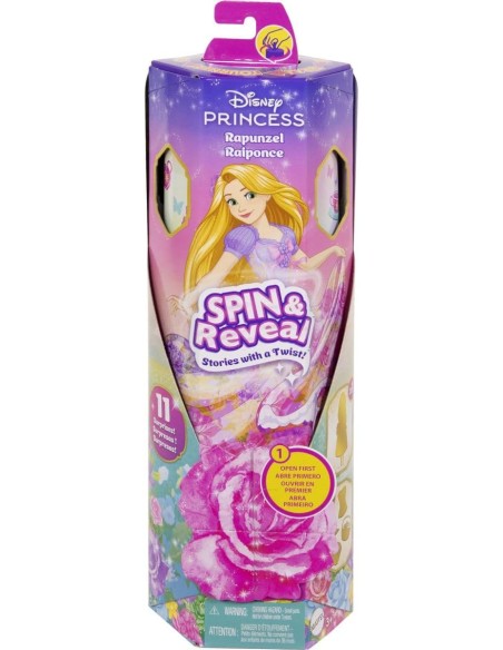 Disney Princess Rapunzel Spin & Reveal Doll with 11 Surprises DINHTV84/HTV86 Mattel | Futurartshop.com