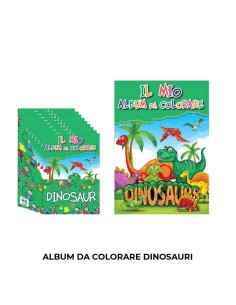 Album da Colorare Dinosaur A4 16 Pagine Dinosauri Preistoria Bambini EOL5928  | Futurartshop.com