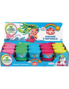 Didò Jar 100g Modeling Clay Glitter Neon Assorted Colors EOL39030 Fila | Futurartshop.com