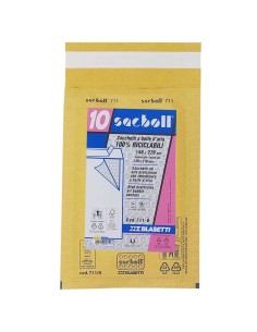 Blasetti Sacboll B Padded Envelopes 14x27cm Bubble 147211  | Futurartshop.com